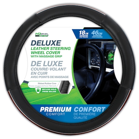 Hd Driven SWC Premium Leather w/ Massage Woodgrain 18in 075-18601